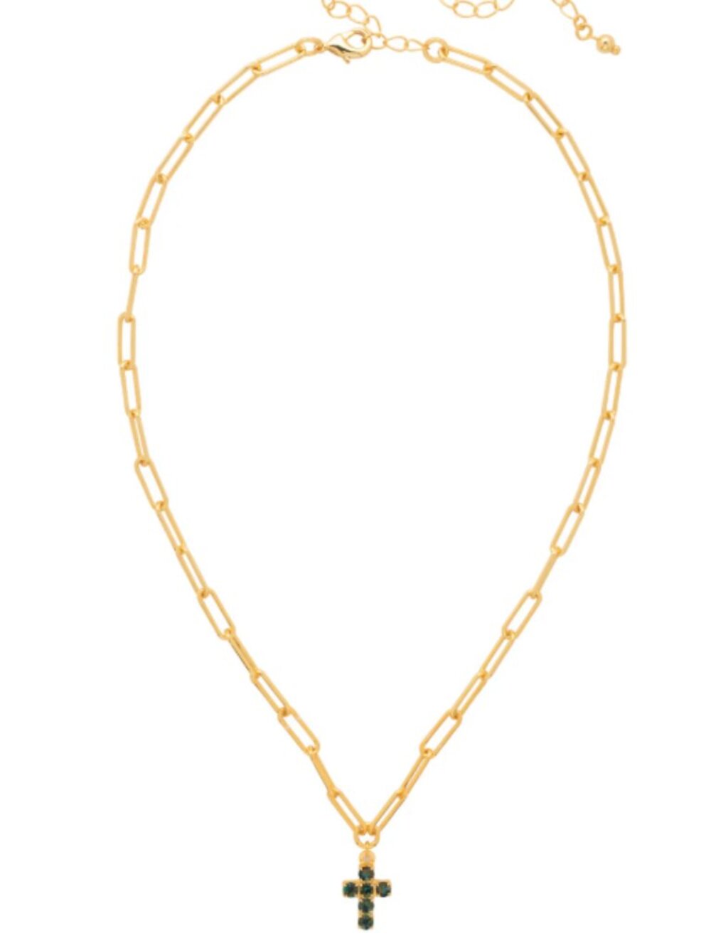 NWT SORRELLI CARLY CROSS NECKLACE - VOLCANO